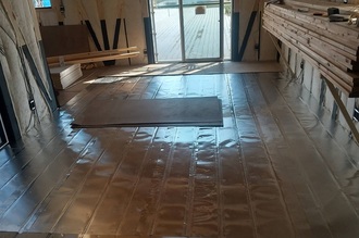 床暖房の施工