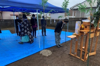 地鎮祭が行われました