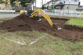 基礎工事着工