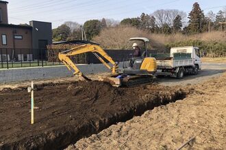 ひたちなか市K様邸の基礎工事がはじまりました